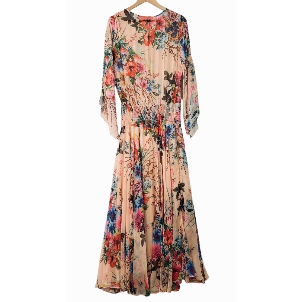 Eywasouls Malibu Claire Floral Maxi Dress Womens Size XS/S Long Sleeve $495 - Picture 11 of 15